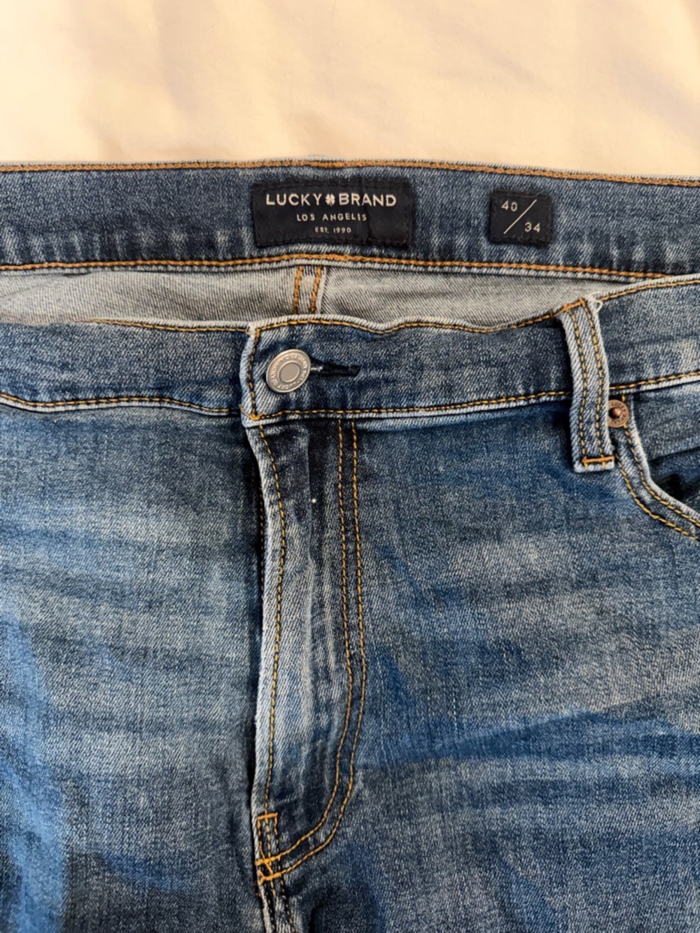 Lucky Brand Men's Medium Blue Relaxed Jeans